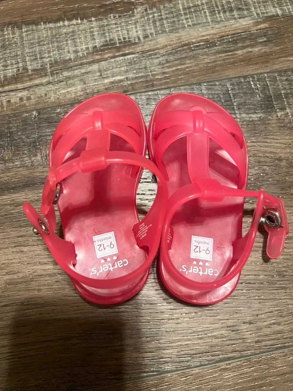 Carter's Bright Pink Toddler Jelly Sandals